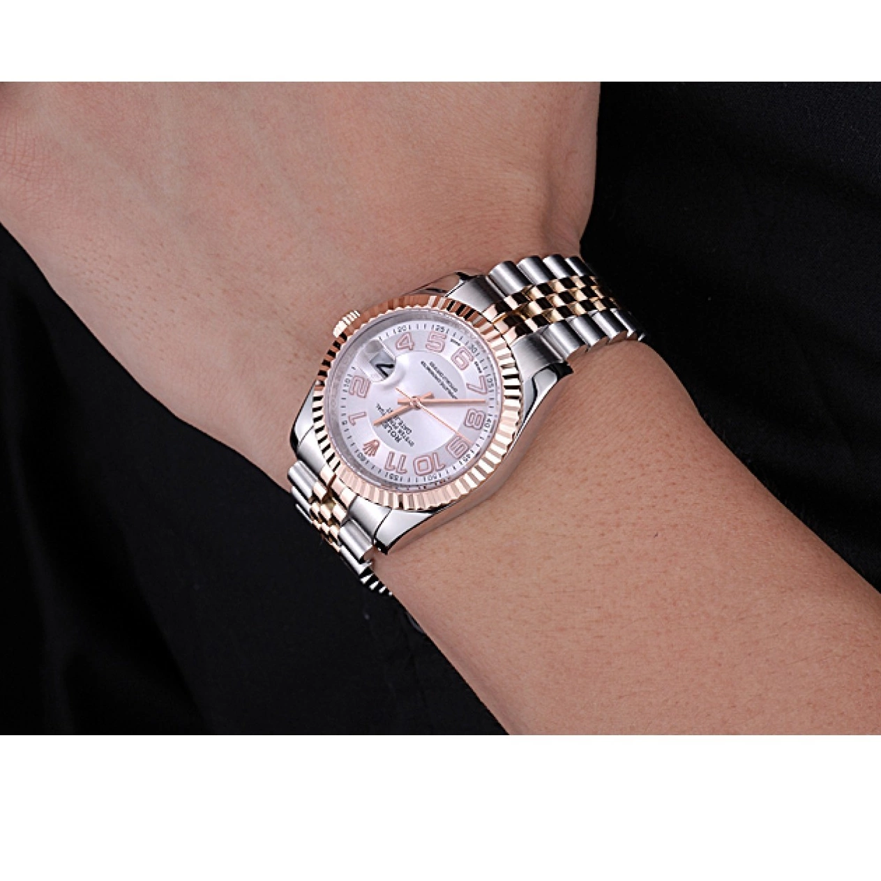 Aaa fake watches DateJust Bracelet 622544 Rolex Dial and Gold White Steel Stainless 0621